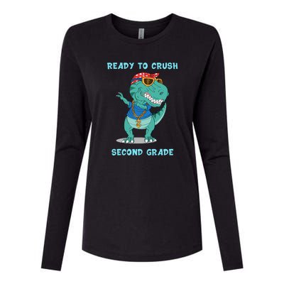 Ready To Crush Second Grade Back To School Womens Cotton Relaxed Long Sleeve T-Shirt