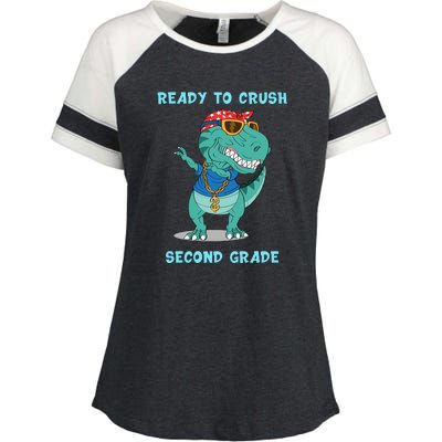 Ready To Crush Second Grade Back To School Enza Ladies Jersey Colorblock Tee