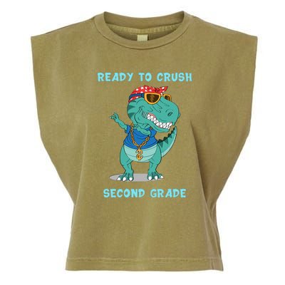 Ready To Crush Second Grade Back To School Garment-Dyed Women's Muscle Tee