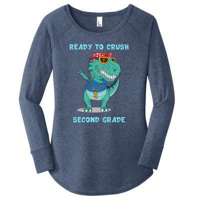 Ready To Crush Second Grade Back To School Women's Perfect Tri Tunic Long Sleeve Shirt