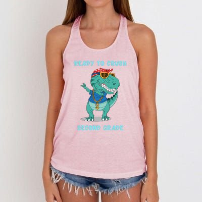 Ready To Crush Second Grade Back To School Women's Knotted Racerback Tank