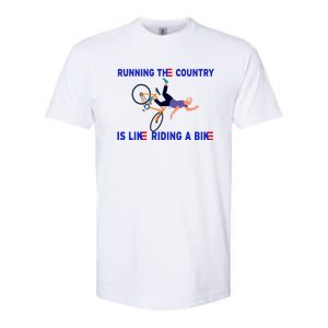 Running The Country Is Like Riding A Bike Funny Joe Biden Meme Softstyle® CVC T-Shirt