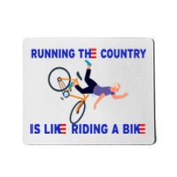 Running The Country Is Like Riding A Bike Funny Joe Biden Meme Mousepad