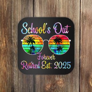 Retired Teacher Class Of 2025 Retirement School Gift Coaster