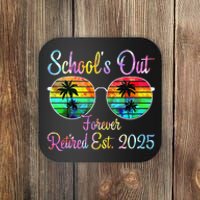 Retired Teacher Class Of 2025 Retirement School Gift Coaster