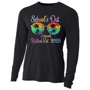 Retired Teacher Class Of 2025 Retirement School Gift Cooling Performance Long Sleeve Crew