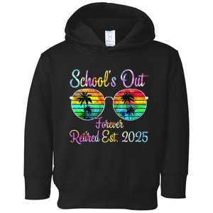 Retired Teacher Class Of 2025 Retirement School Gift Toddler Hoodie