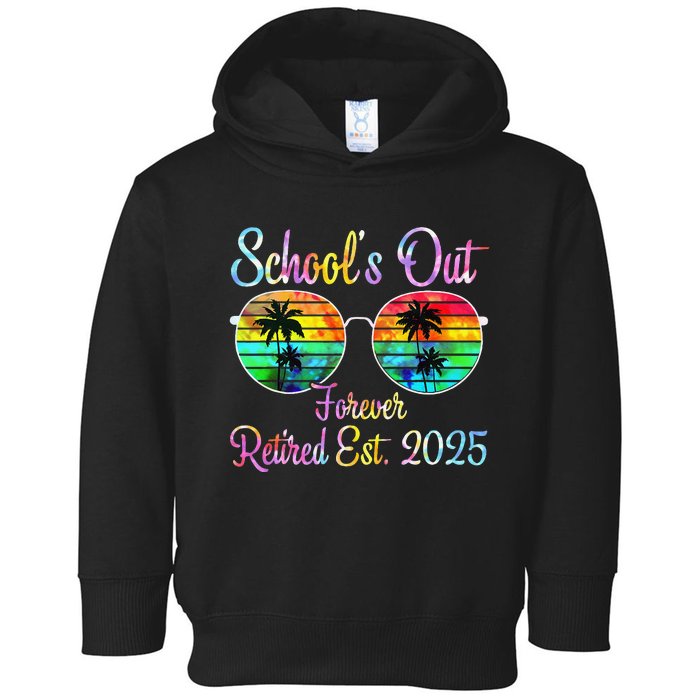 Retired Teacher Class Of 2025 Retirement School Gift Toddler Hoodie