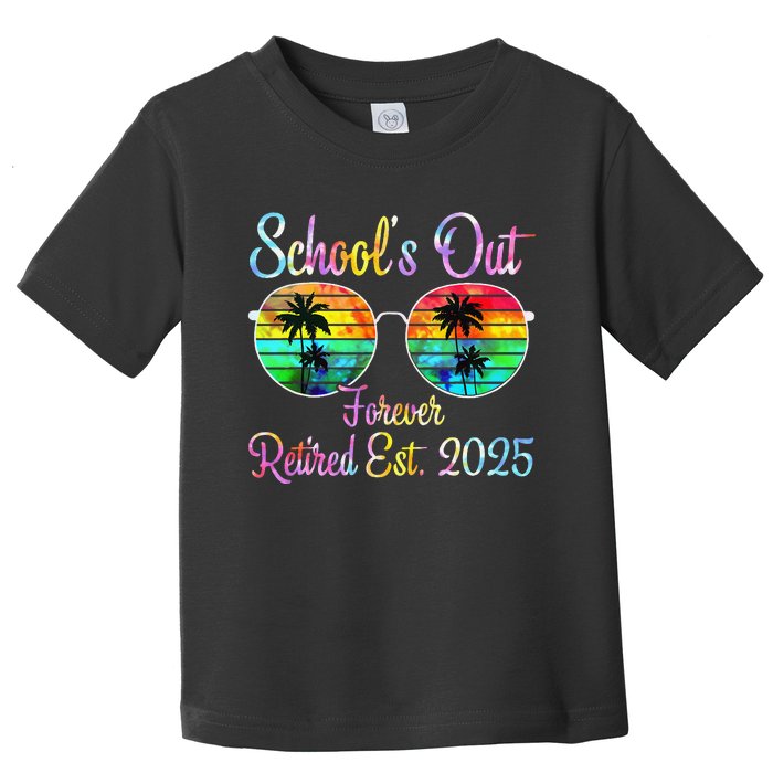 Retired Teacher Class Of 2025 Retirement School Gift Toddler T-Shirt