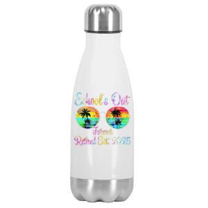 Retired Teacher Class Of 2025 Retirement School Gift Stainless Steel Insulated Water Bottle