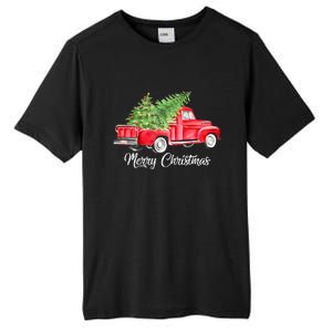 Red Truck Christmas Funny Merry Christmas Yall Women Gifts Tall Fusion ChromaSoft Performance T-Shirt