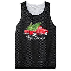 Red Truck Christmas Funny Merry Christmas Yall Women Gifts Mesh Reversible Basketball Jersey Tank