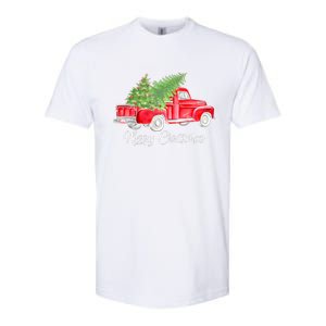 Red Truck Christmas Funny Merry Christmas Yall Women Gifts Softstyle CVC T-Shirt