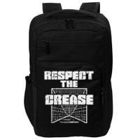 Respect The Crease Lacrosse Funny Lax Goalie Impact Tech Backpack