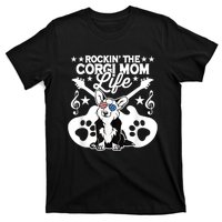 Rockin The Corgi Dad Life Dog Lover Guitar Musician Copy T-Shirt