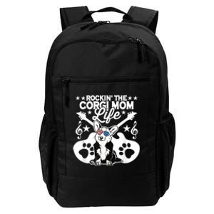 Rockin The Corgi Dad Life Dog Lover Guitar Musician Copy Daily Commute Backpack