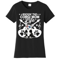 Rockin The Corgi Dad Life Dog Lover Guitar Musician Copy Women's T-Shirt