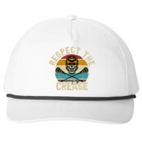 Respect The Crease Lacrosse Goalie Woman Men Snapback Five-Panel Rope Hat