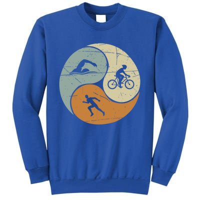 Retro Triathlon Cute Gift Tall Sweatshirt