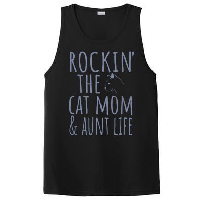 Rocking The Cat Mom And Aunt Life PosiCharge Competitor Tank