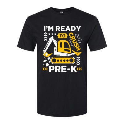 Ready To Crush Preschool Prek Construction Truck Boy Softstyle® CVC T-Shirt