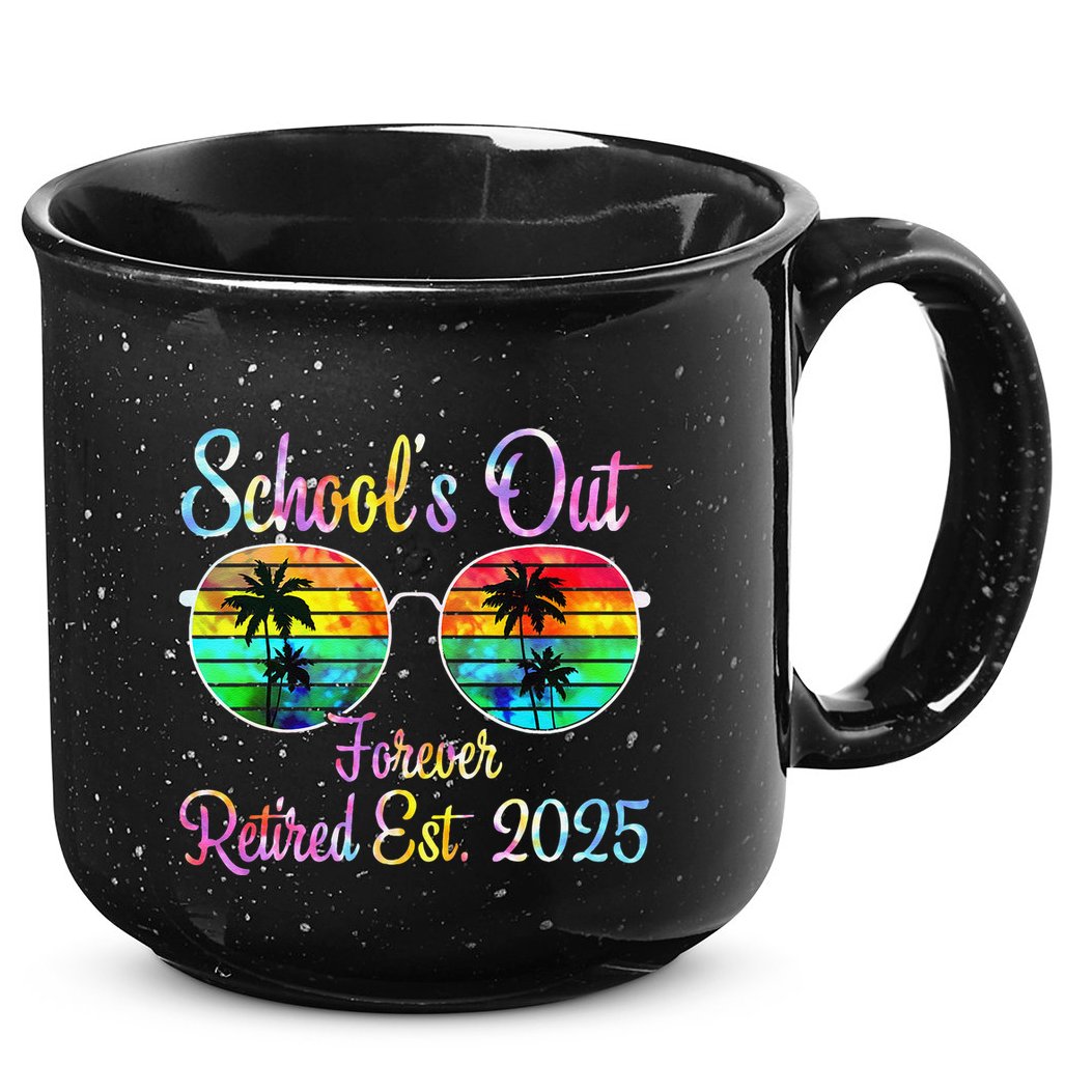 Retired Teacher Class Of 2025 Retirement School 15oz Campfire Ceramic Mug