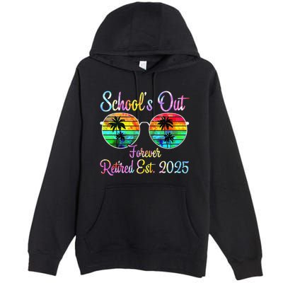 Retired Teacher Class Of 2025 Retirement School Premium Pullover Hoodie