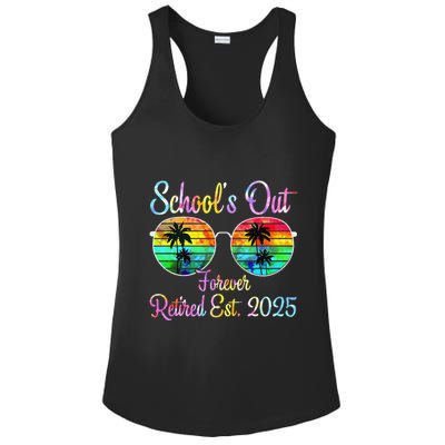 Retired Teacher Class Of 2025 Retirement School Ladies PosiCharge Competitor Racerback Tank
