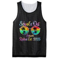Retired Teacher Class Of 2025 Retirement School Mesh Reversible Basketball Jersey Tank