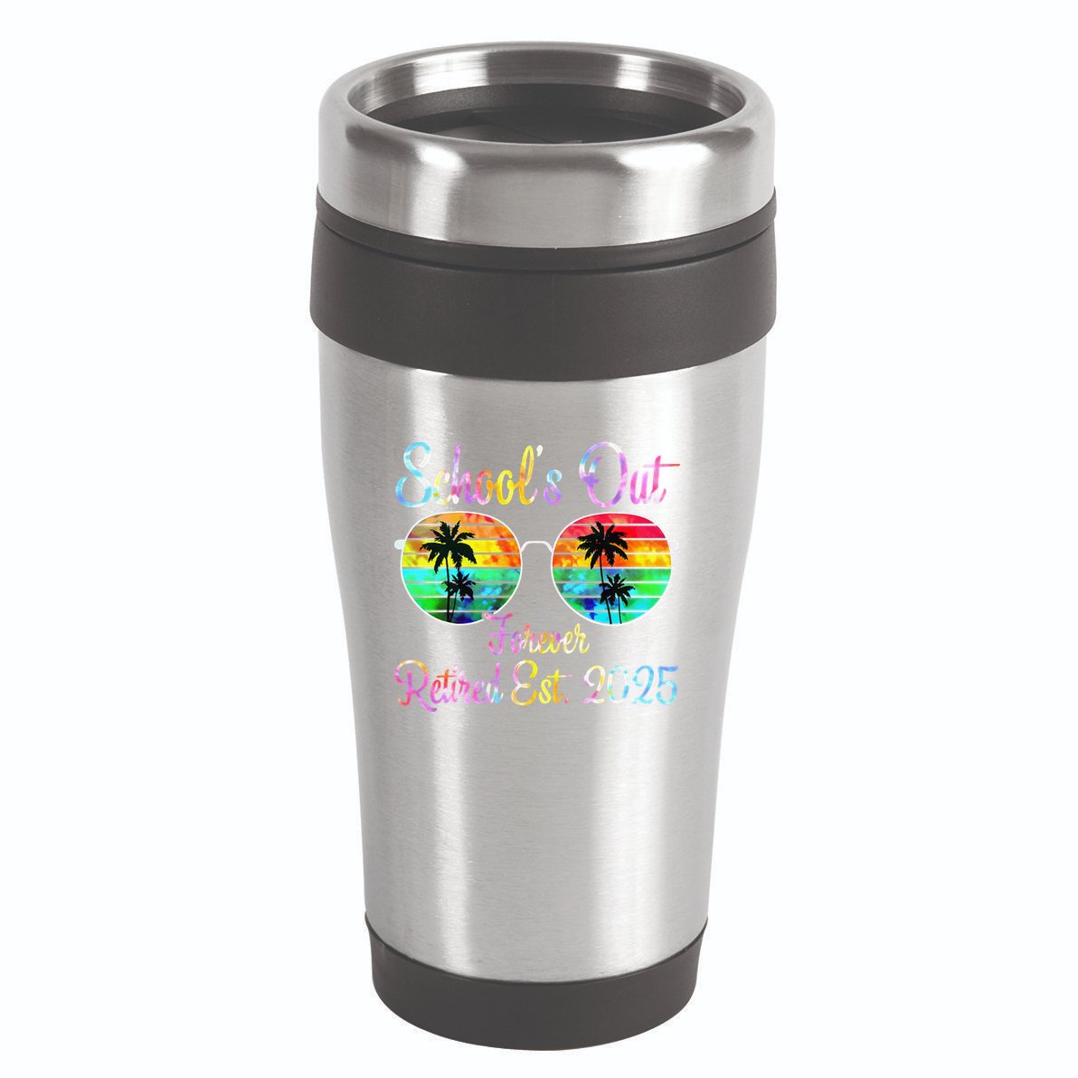 Retired Teacher Class Of 2025 Retirement School 16oz Travel Tumbler