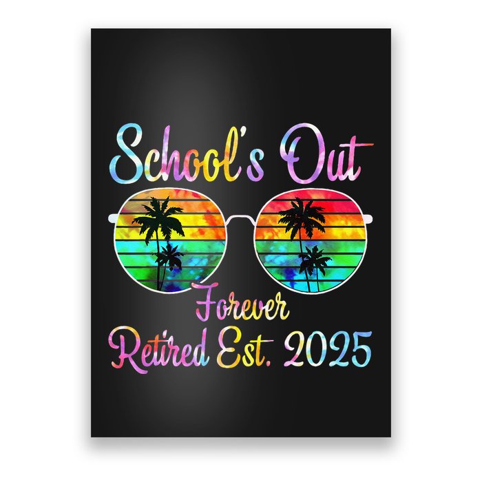 Retired Teacher Class Of 2025 Retirement School Poster