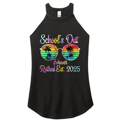 Retired Teacher Class Of 2025 Retirement School Women's Perfect Tri Rocker Tank