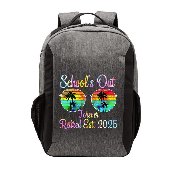 Retired Teacher Class Of 2025 Retirement School Vector Backpack