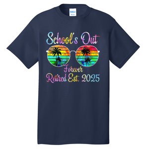 Retired Teacher Class Of 2025 Retirement School Tall T-Shirt