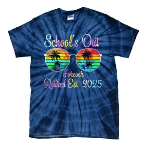 Retired Teacher Class Of 2025 Retirement School Tie-Dye T-Shirt