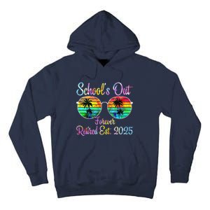 Retired Teacher Class Of 2025 Retirement School Tall Hoodie