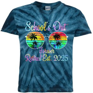 Retired Teacher Class Of 2025 Retirement School Kids Tie-Dye T-Shirt