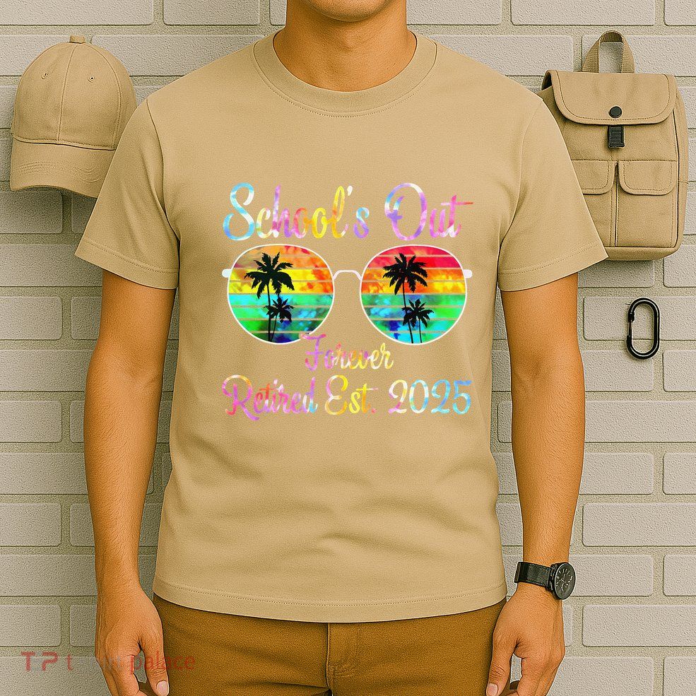 Retired Teacher Class Of 2025 Retirement School T-Shirt