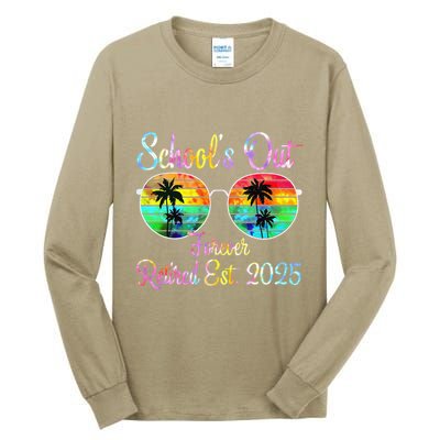 Retired Teacher Class Of 2025 Retirement School Tall Long Sleeve T-Shirt