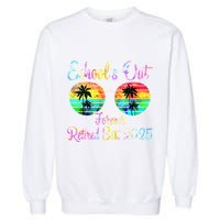 Retired Teacher Class Of 2025 Retirement School Garment-Dyed Sweatshirt