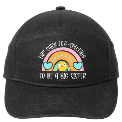 Rainbow This Chick Egg Specting To Be A Big Sister Family Easter Day 7-Panel Snapback Hat