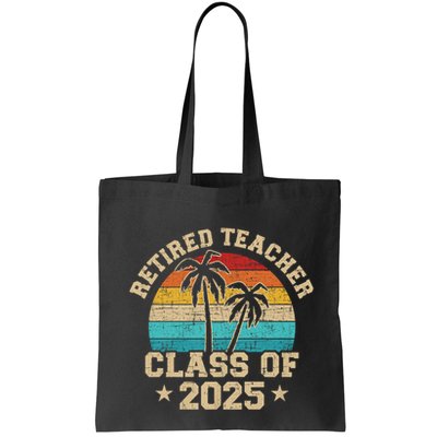 Retired Teacher Class Of 2025 Vintage School Retirement Bag