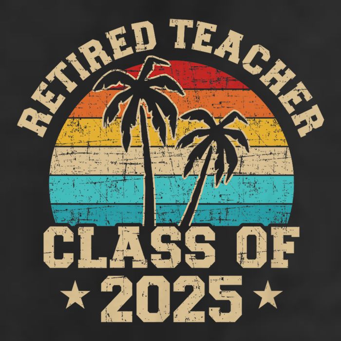 Retired Teacher Class Of 2025 Vintage School Retirement Hat