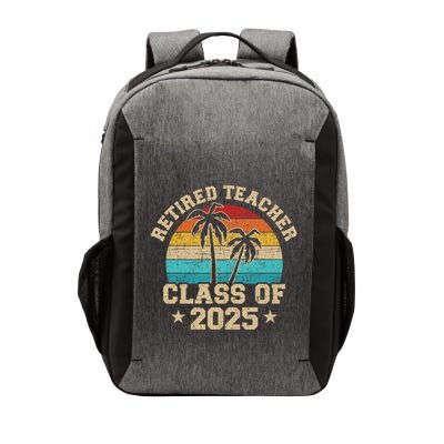 Retired Teacher Class Of 2025 Vintage School Retirement Vector Backpack