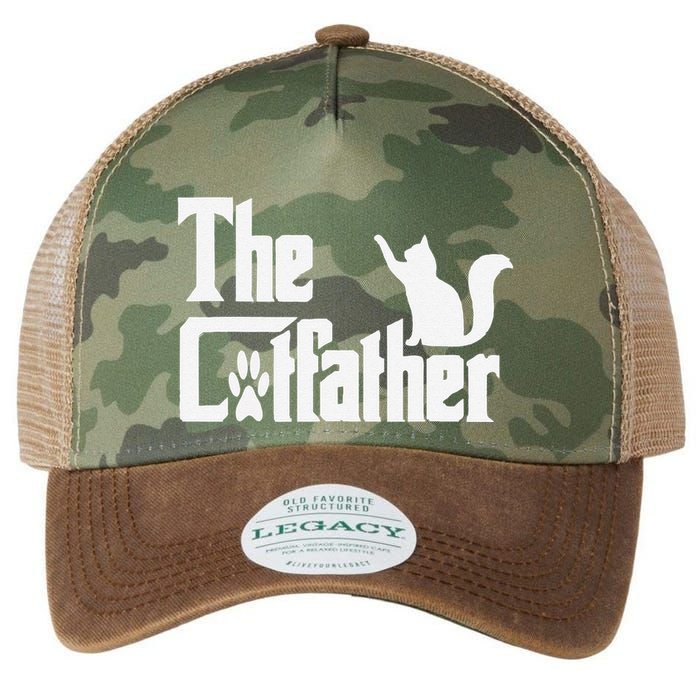 Retro The Cat Father Cat Lover Cat Dad Best Cat Meme Legacy Tie Dye Trucker Hat
