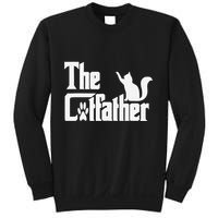 Retro The Cat Father Cat Lover Cat Dad Best Cat Meme Sweatshirt