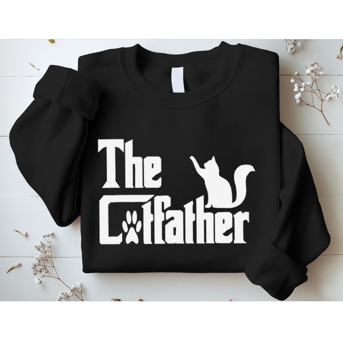 Retro The Cat Father Cat Lover Cat Dad Best Cat Meme Sweatshirt
