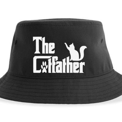 Retro The Cat Father Cat Lover Cat Dad Best Cat Meme Sustainable Bucket Hat