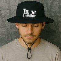 Retro The Cat Father Cat Lover Cat Dad Best Cat Meme Bucket Hat