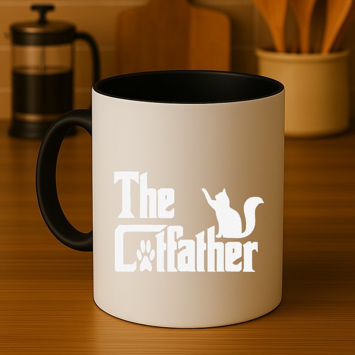 Retro The Cat Father Cat Lover Cat Dad Best Cat Meme Mug
